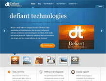 Tablet Screenshot of defianttech.com